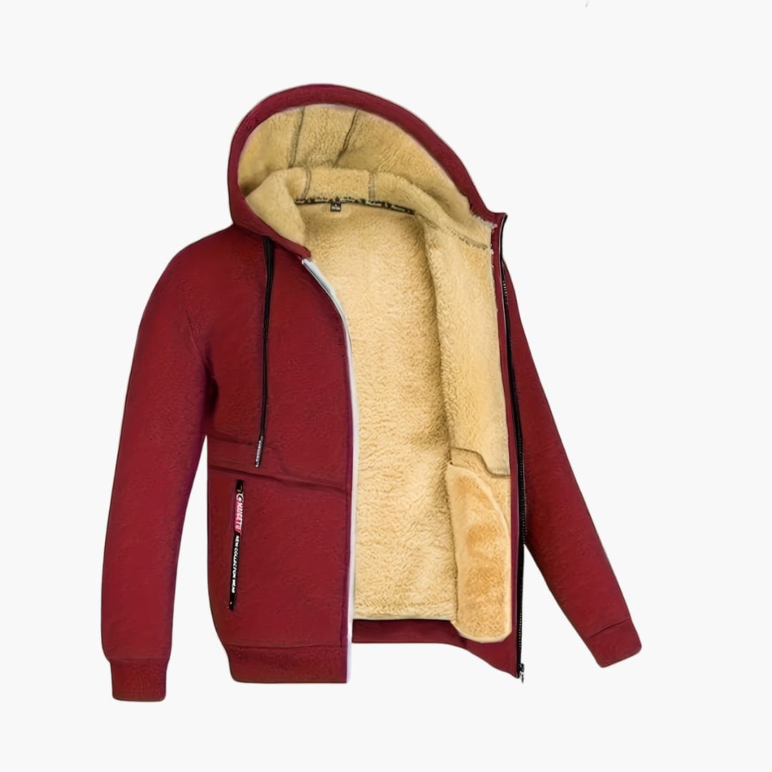 Bert - Cozy Fleece-lined Jacket with Hood for Men