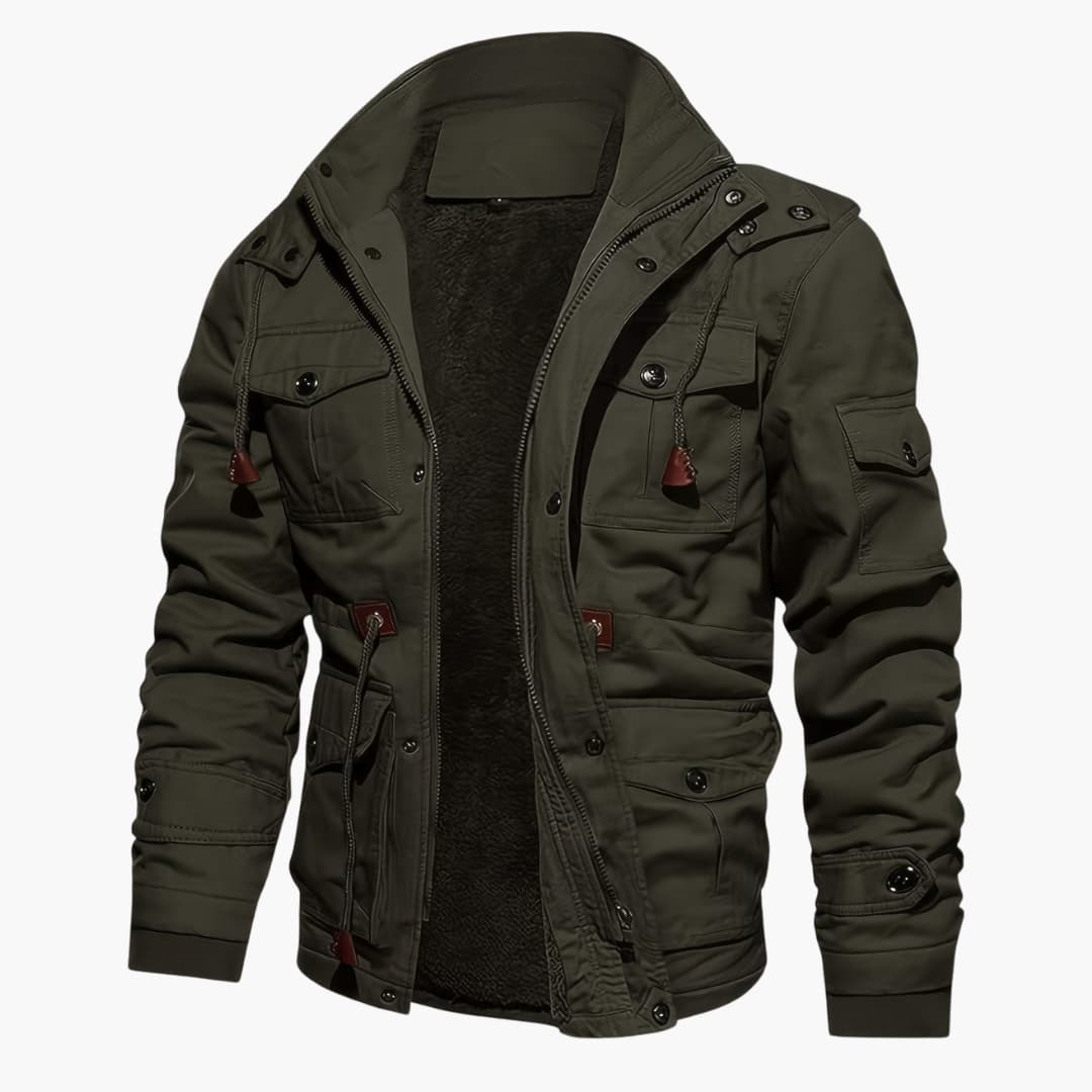 Baptiste - Warm fleece jacket with pockets for men