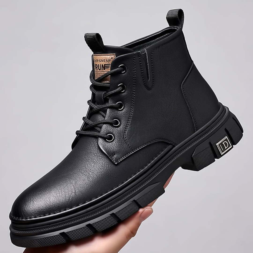 Christoph - Warm boots in genuine leather for men