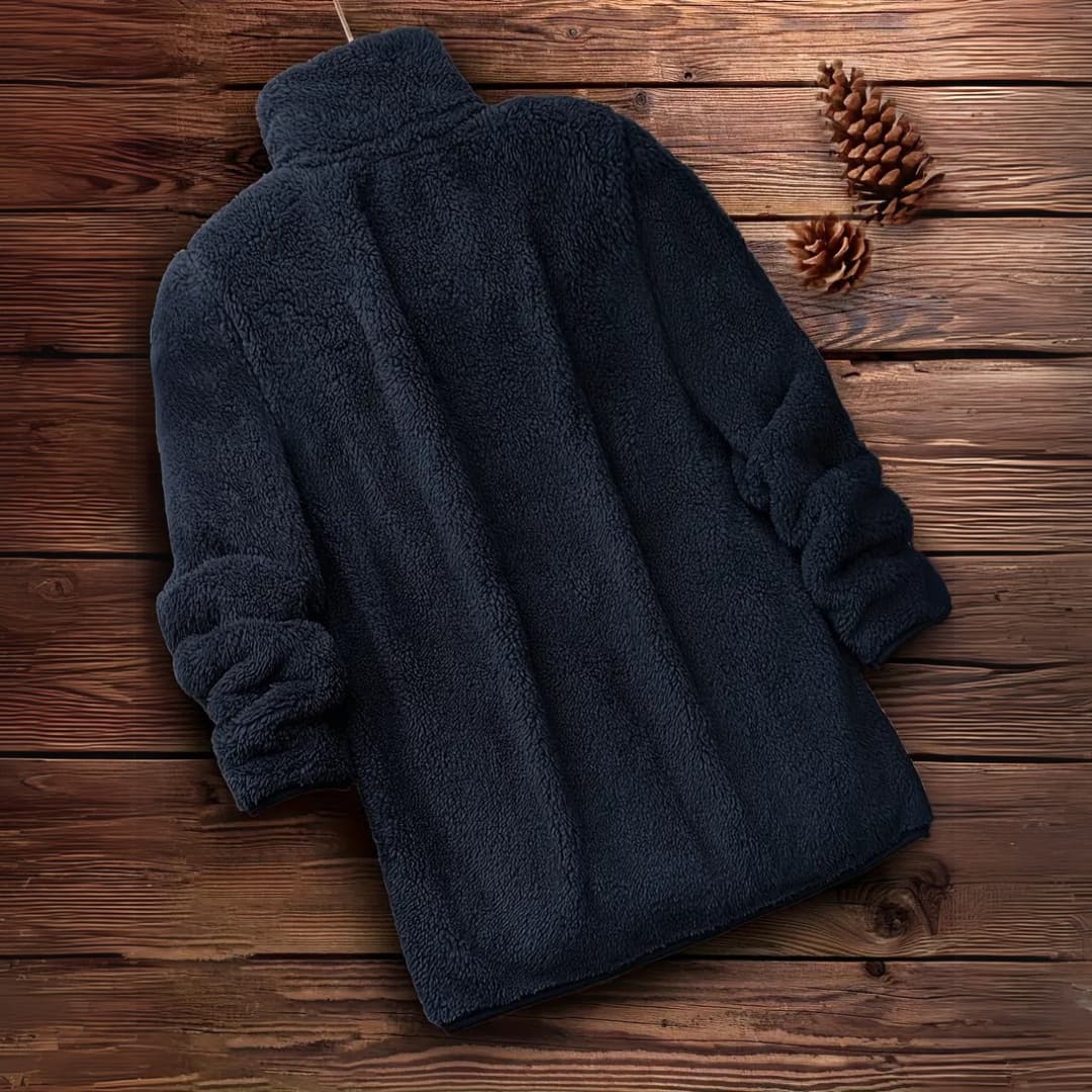 Women's Teddy Zip-Up Sweater Casual Long Sleeve Winter Jacket