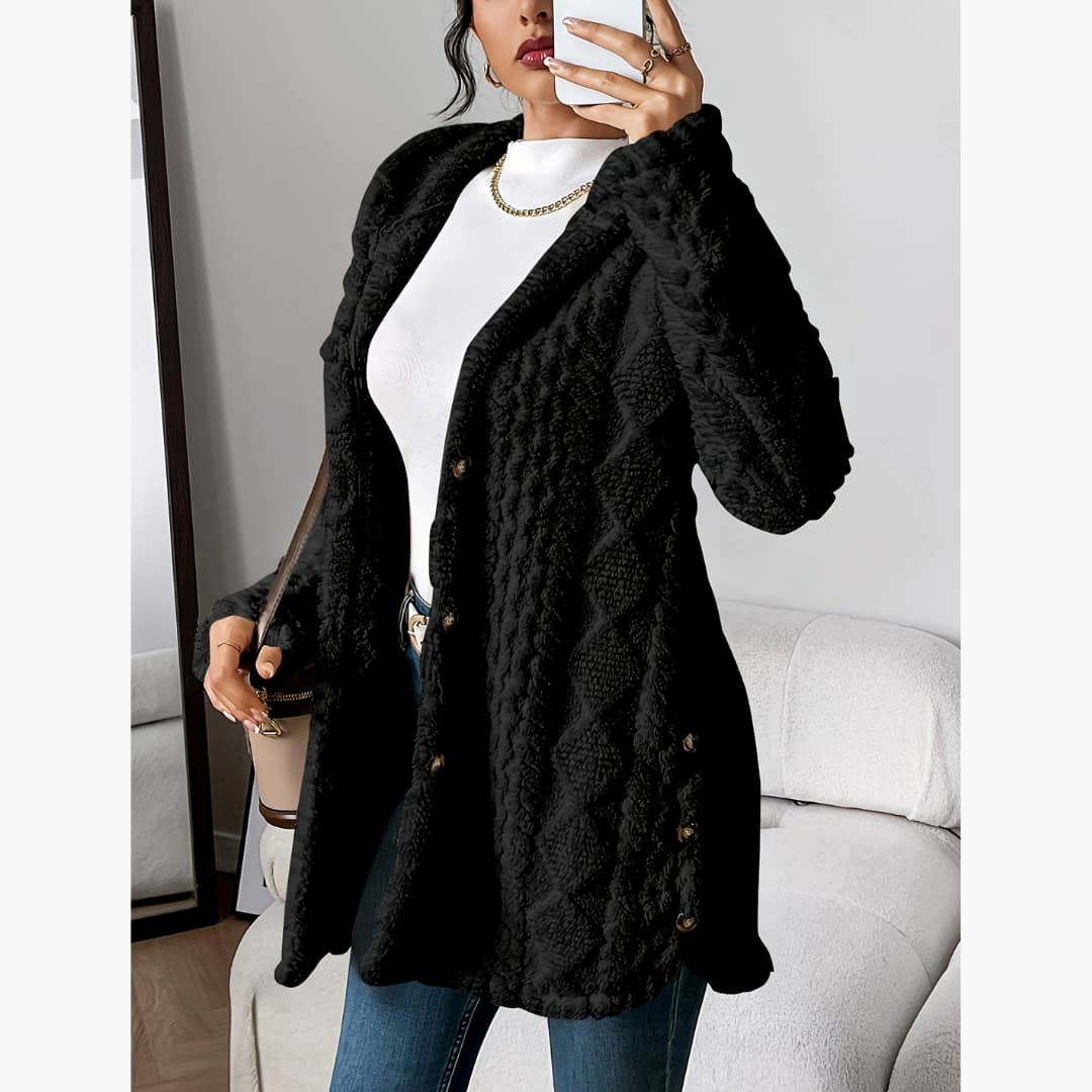 Edith - Cozy hoodie with teddy sweater for women