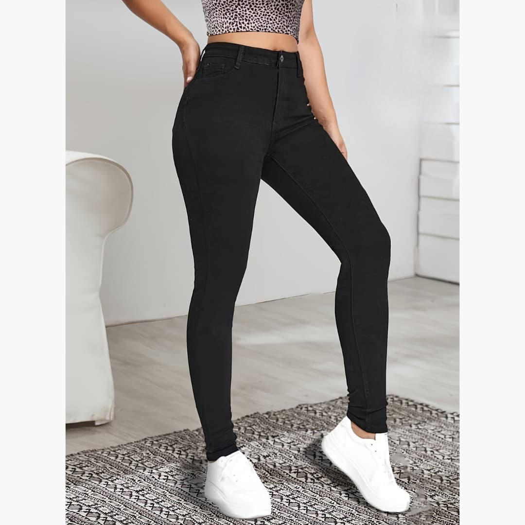 Florence - Skinny fit fleece pants for women
