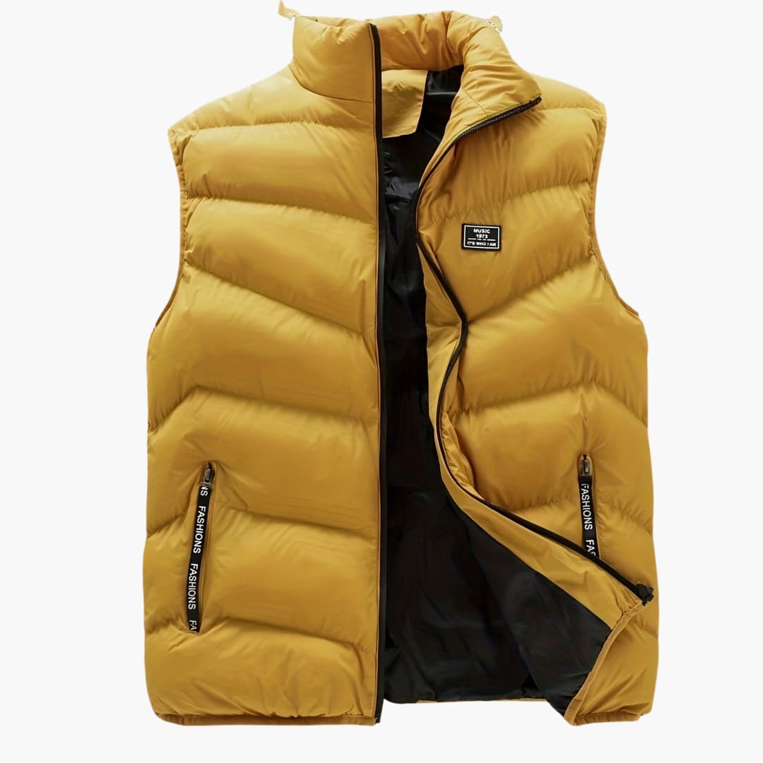 Bruno - Casual vest with zipper for men