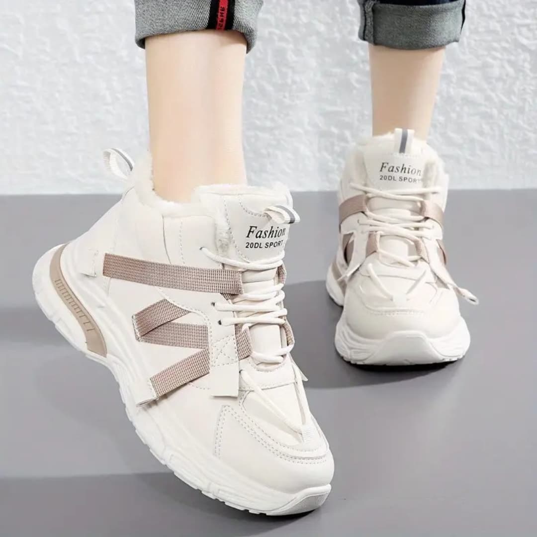 Joelle - Running shoes in synthetic leather for outdoor use for women