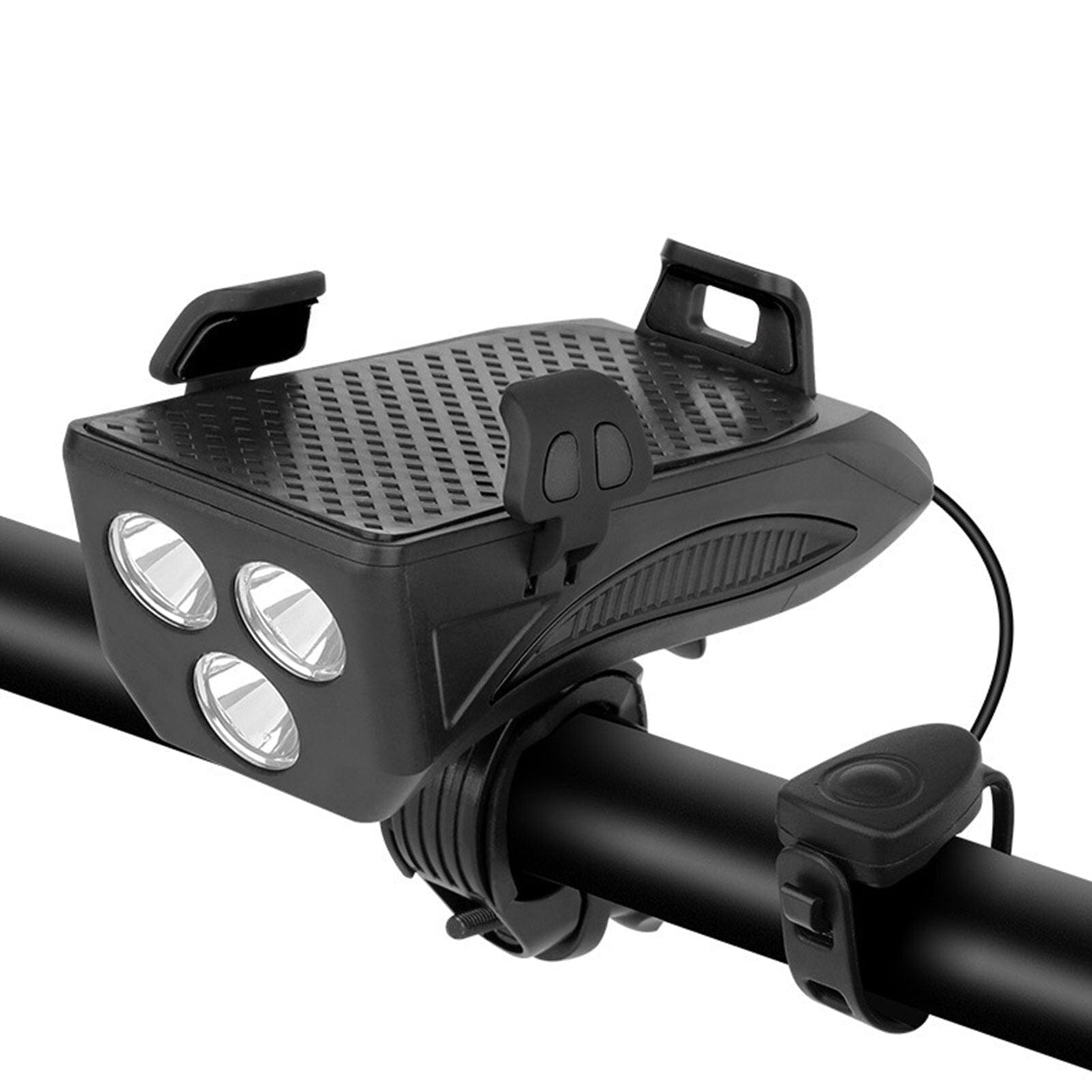 Innovativt sykkelprodukt: Powerbank, LED-lys og telefonholder for sykler