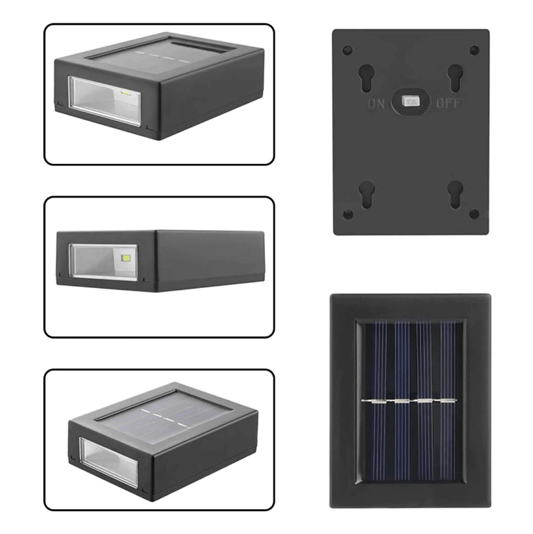 Funksjonsbilde: Solcellelampe fanger sollys om dagen, klar for nattbelysning