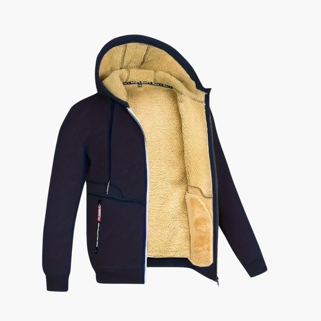 Bert - Cozy Fleece-lined Jacket with Hood for Men