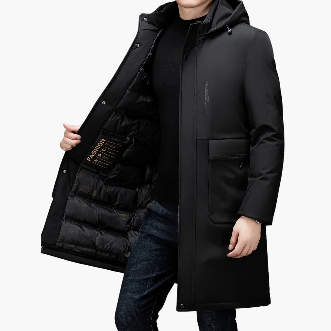 Evan - Stylish winter jacket with hood for men