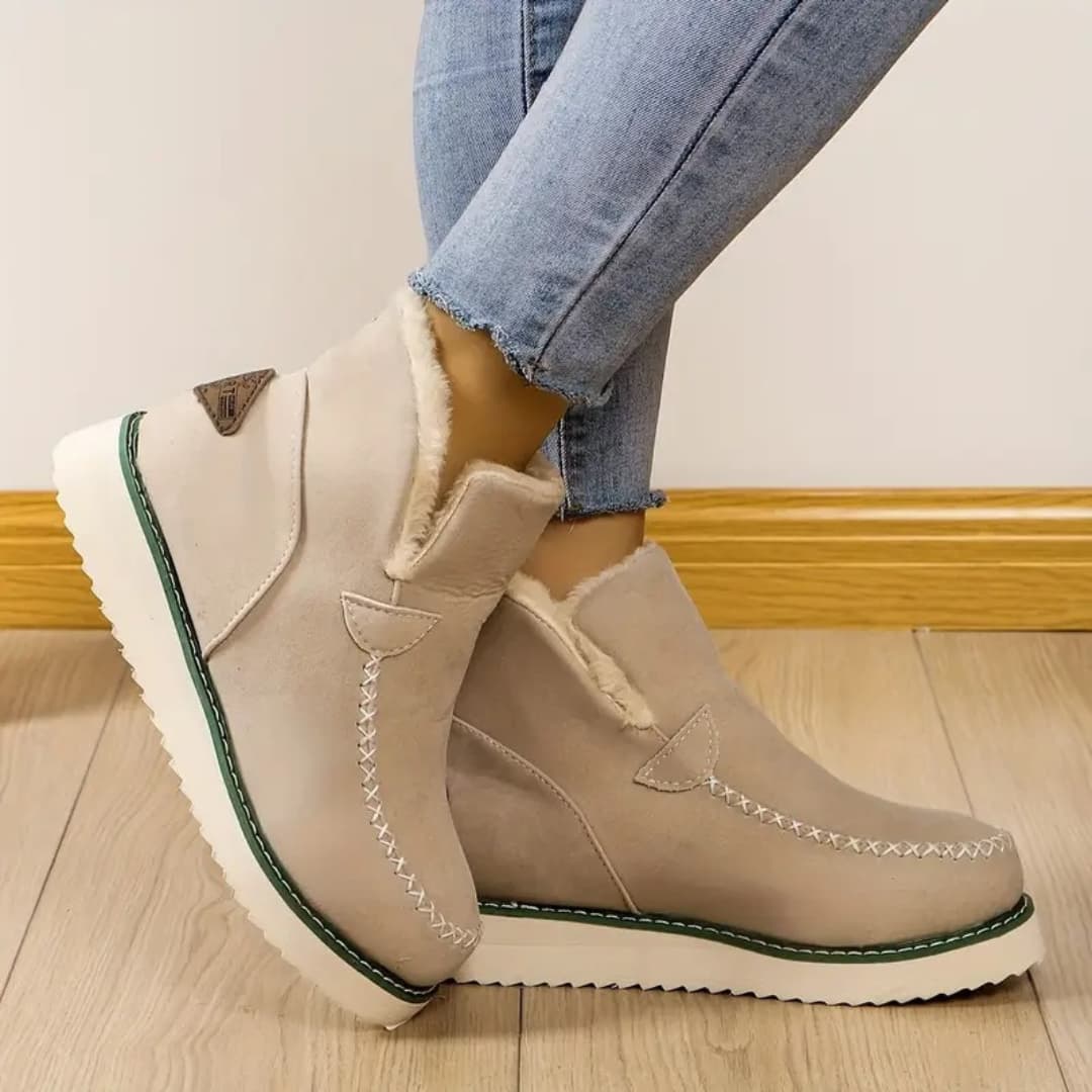 Jasmina - Warm slip-on ankle boots for women