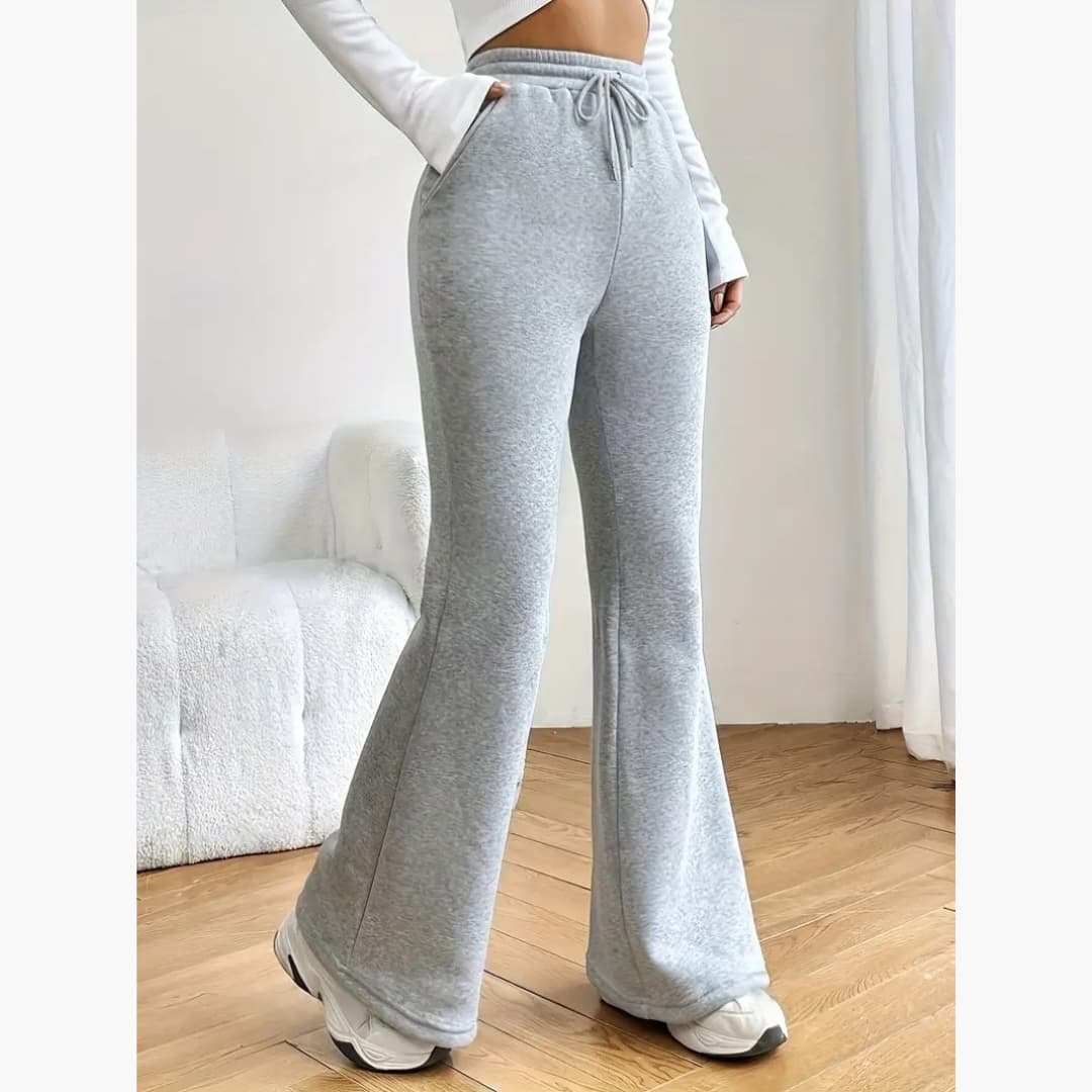 Ines - Comfortable pants with flared legs for women