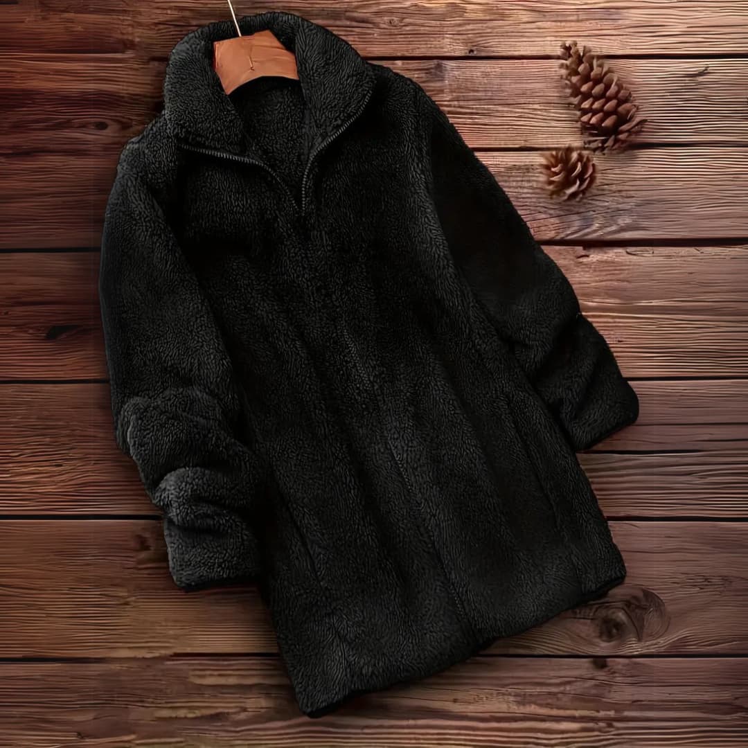 Women's Teddy Zip-Up Sweater Casual Long Sleeve Winter Jacket