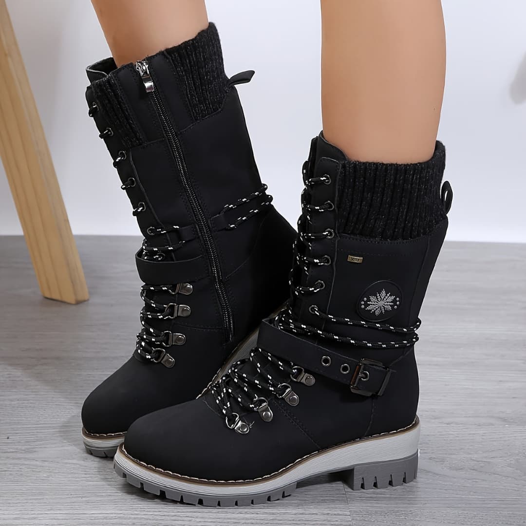 Women's Winter Boots with Mid-Calf Stylish Functional Design
