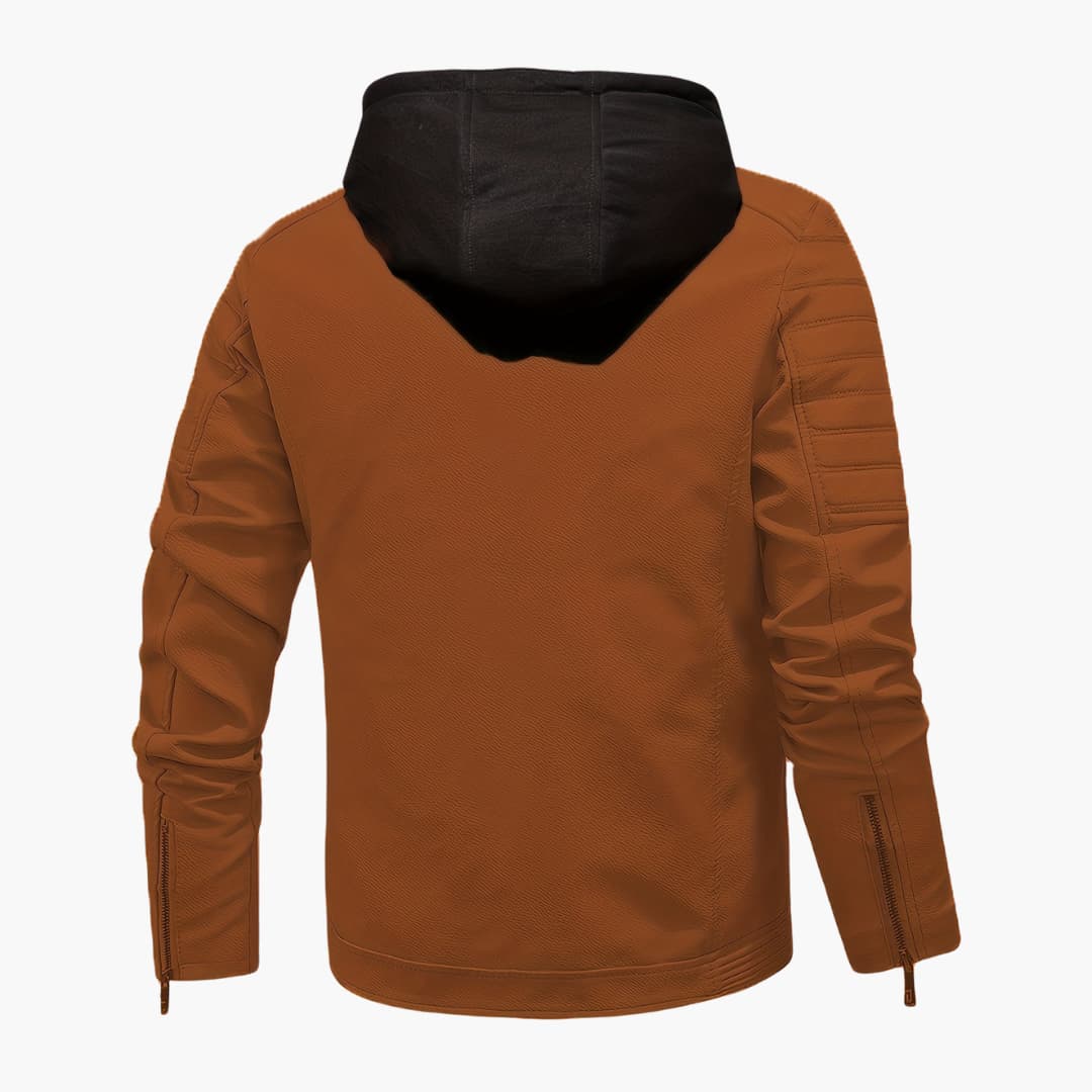 Men's softshell jacket with hood, windproof jacket