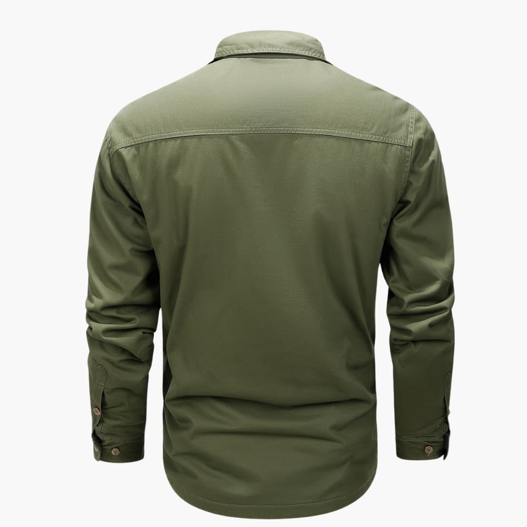 Men's winter jacket in cotton with fleece lining casual and cozy