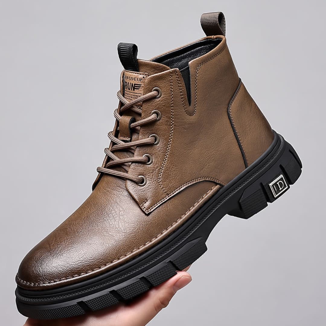 Christoph - Warm boots in genuine leather for men