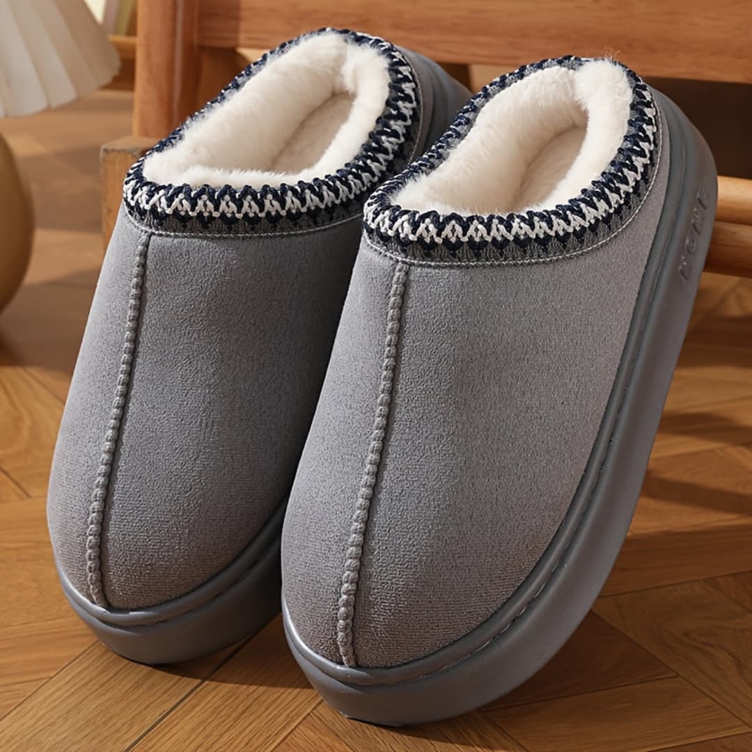 Women's Winter Slippers with Plush Lining and Non-Slip Sole
