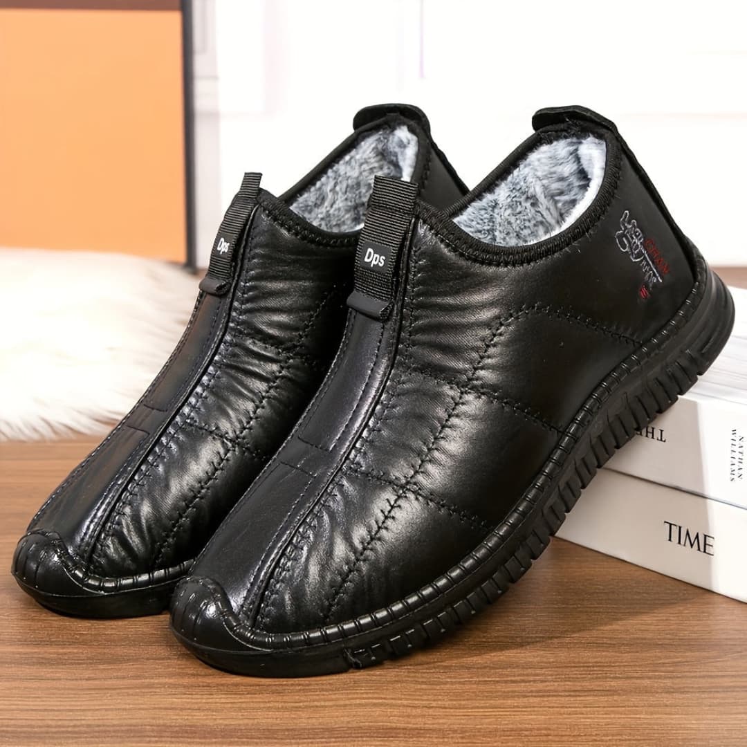 Carlos - Koselige Fleece-fĂŽrede Slip-On Sneakers for Menn