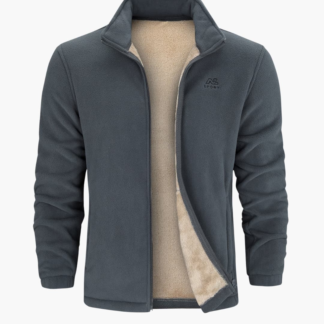 Warm Stand Collar Fleece Jacket Casual Comfort for Autumn and Winter