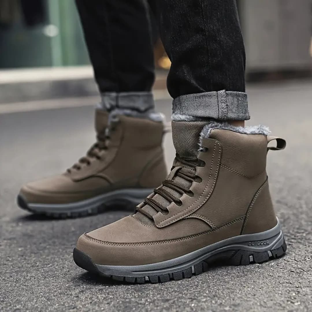 Leandro - Warm snow boots with high top for men