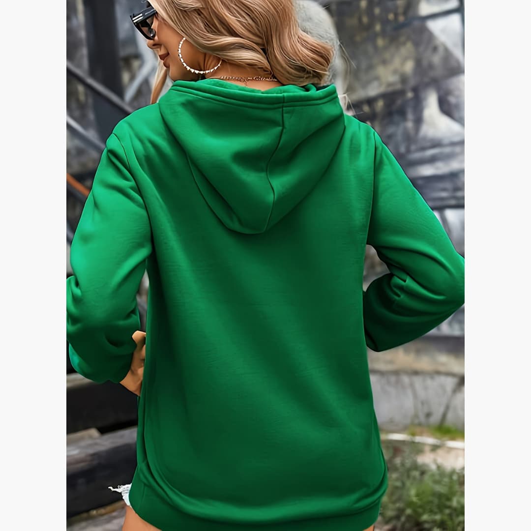 Corinne - Hoodie with heart print for women