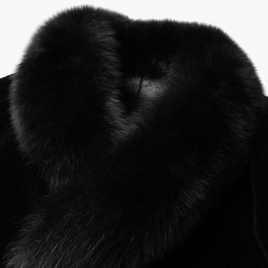Attila - Luxury coat in imitation mink for men
