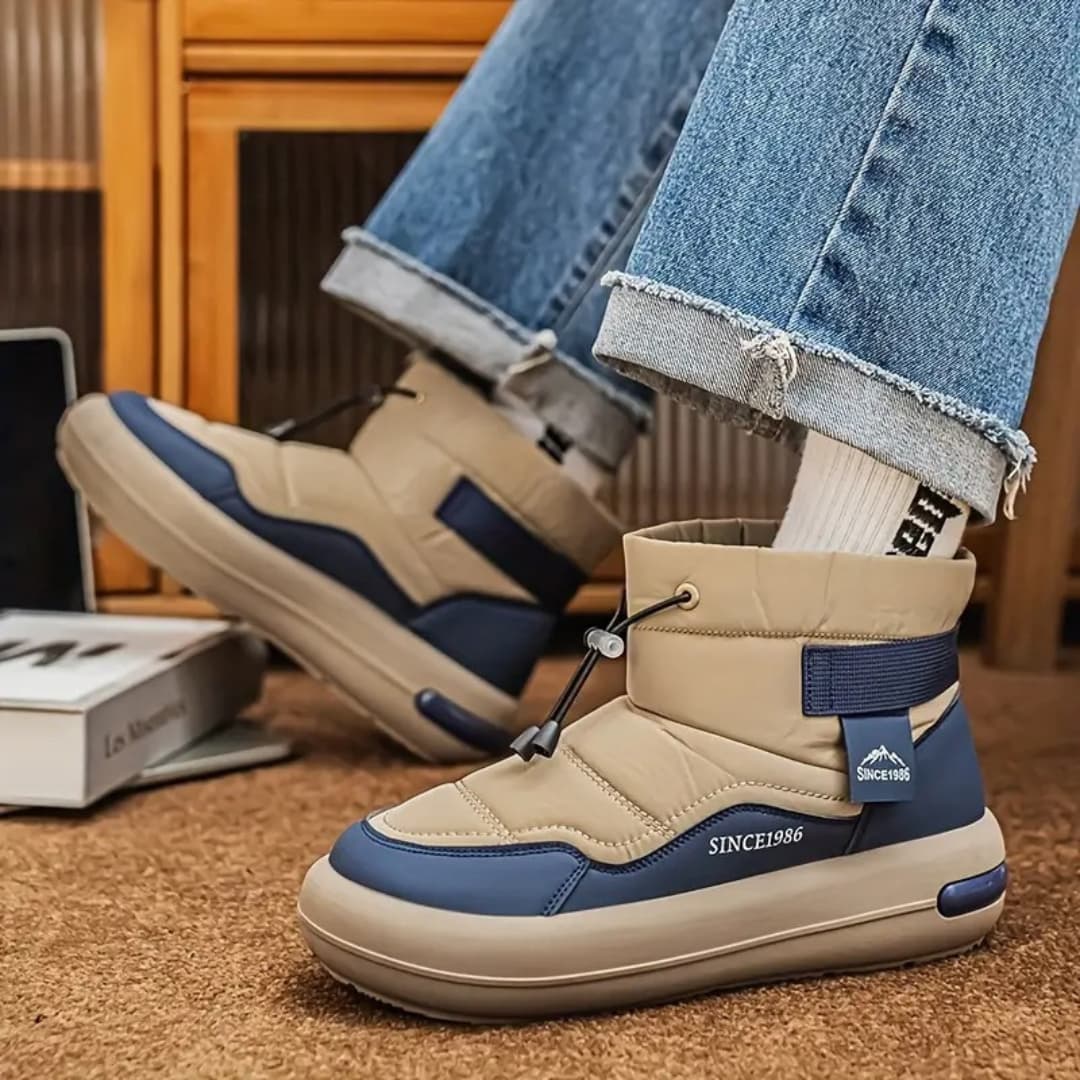 Olivier - Comfortable ankle-high snow boots for men