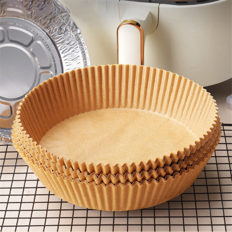 Miljøvennlig airfryer bakepapir, 50 stk. for en enklere matlagingshverdag