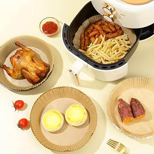 Optimaliser din airfryer med 50 stk. engangspapir, forhindrer matrester