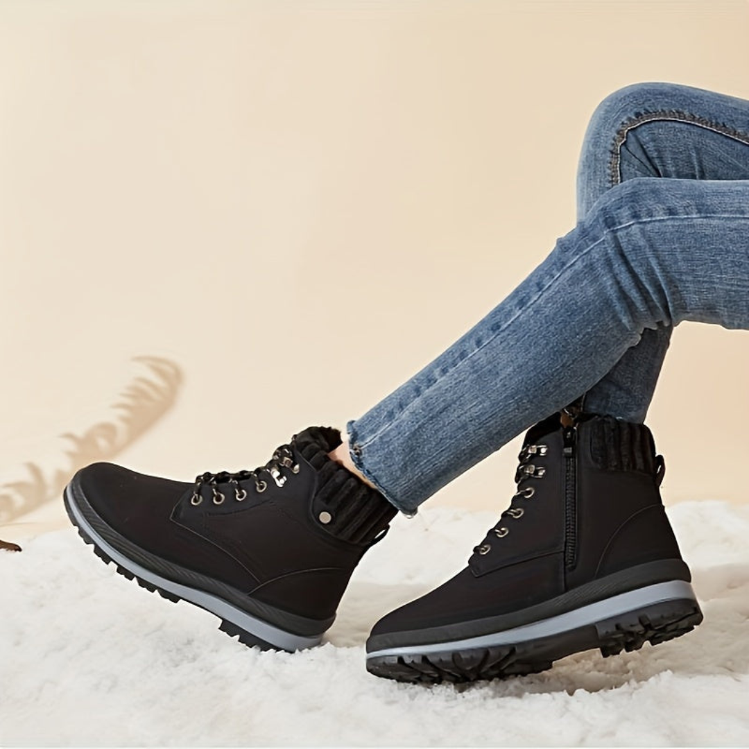 Federica - Stylish short lace-up boots for women