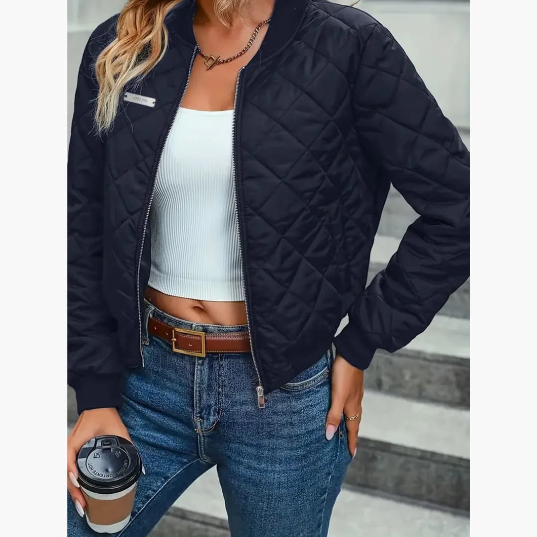 Isabelle - Stylish padded jacket with zipper for women