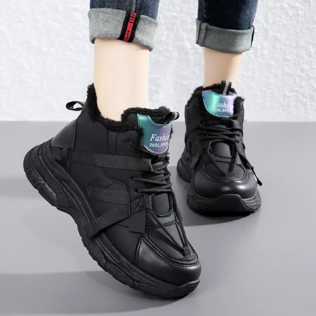 Joelle - Running shoes in synthetic leather for outdoor use for women