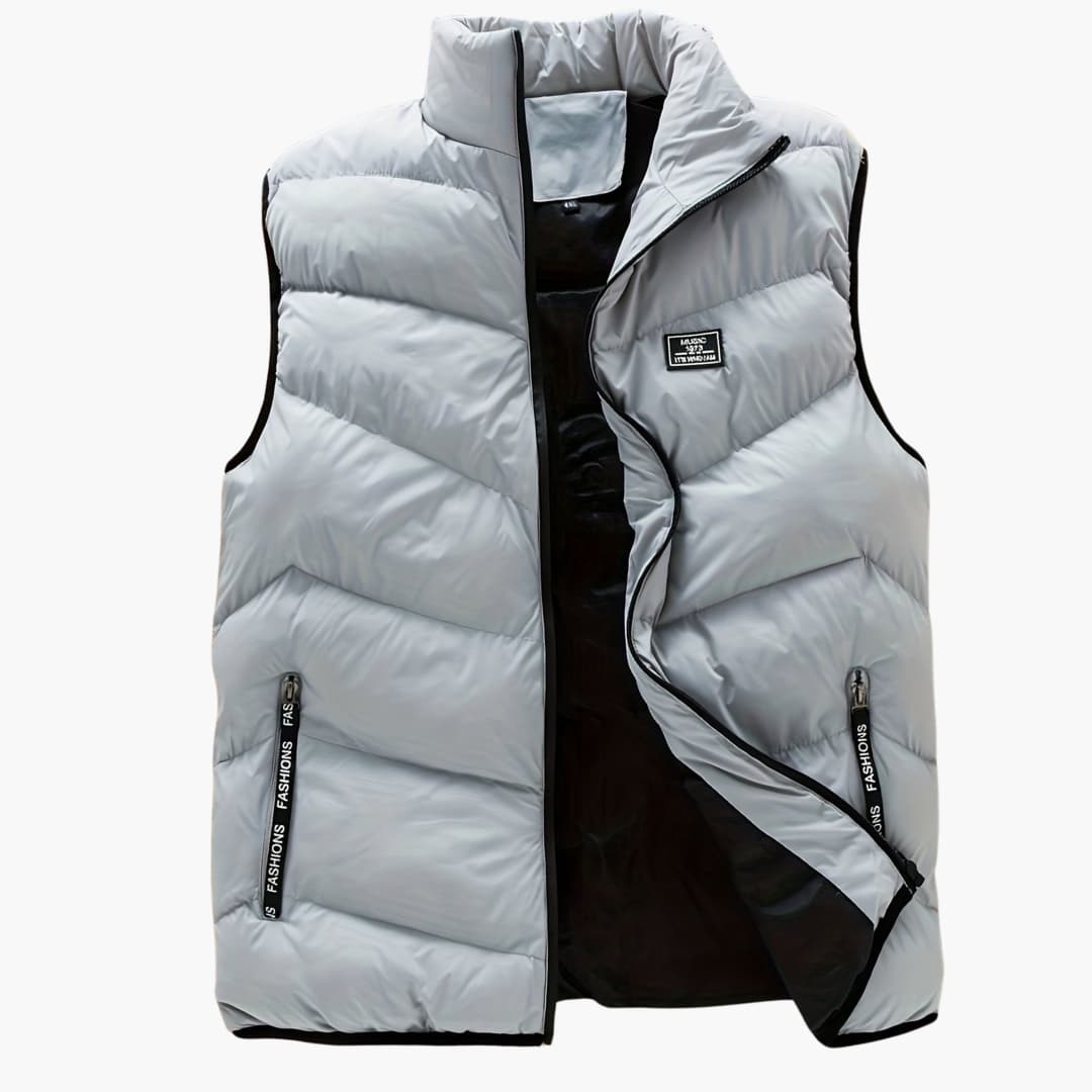 Bruno - Casual vest with zipper for men
