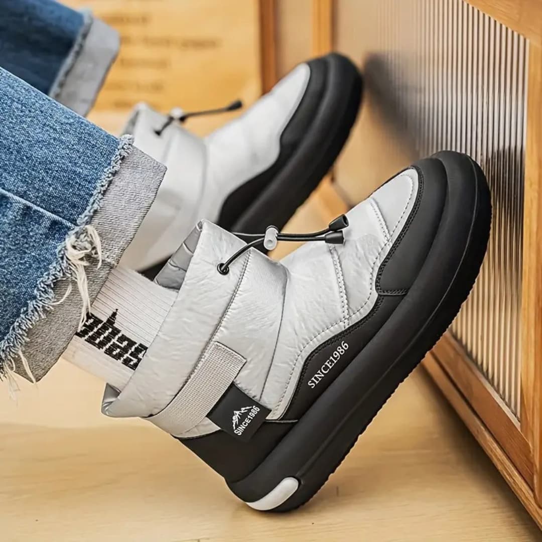 Olivier - Comfortable ankle-high snow boots for men