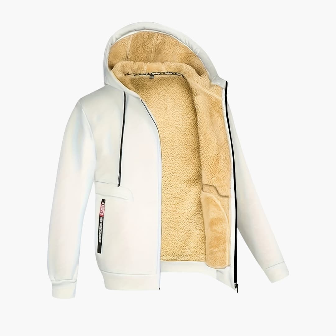 Bert - Cozy Fleece-lined Jacket with Hood for Men