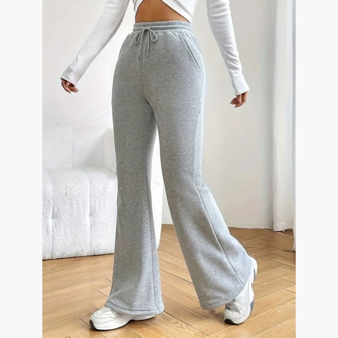 Ines - Comfortable pants with flared legs for women