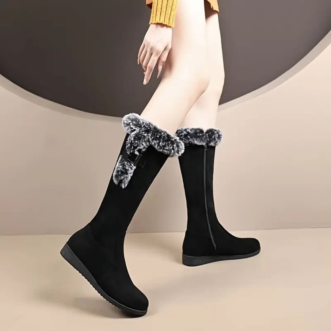 Sonia - Stylish warm fur boots for women
