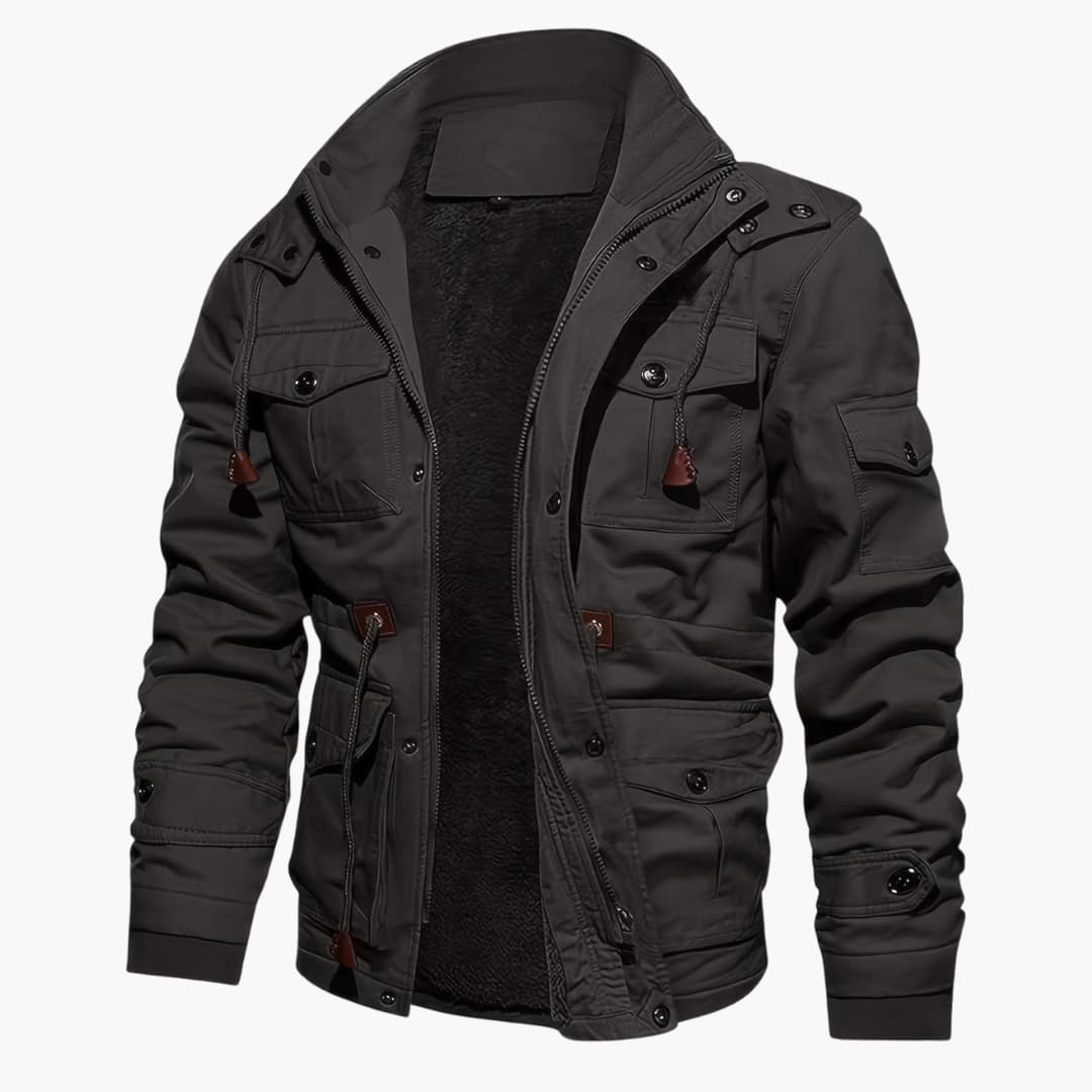 Baptiste - Warm fleece jacket with pockets for men