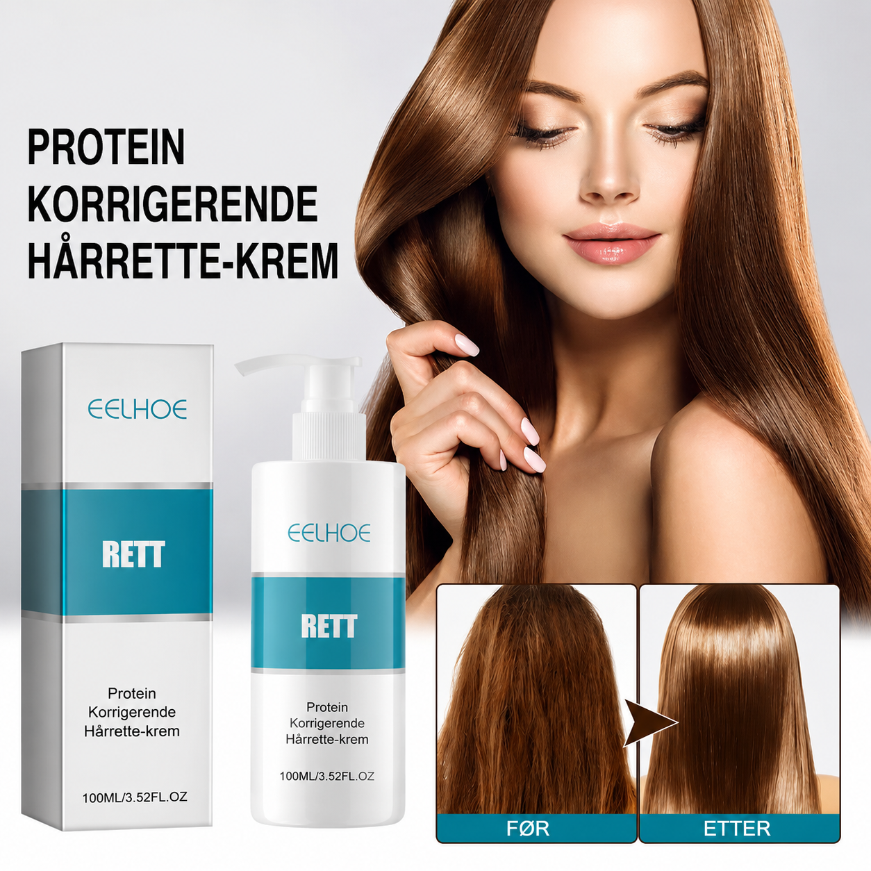 Silk & Gloss | Hårrettingkrem uten varme