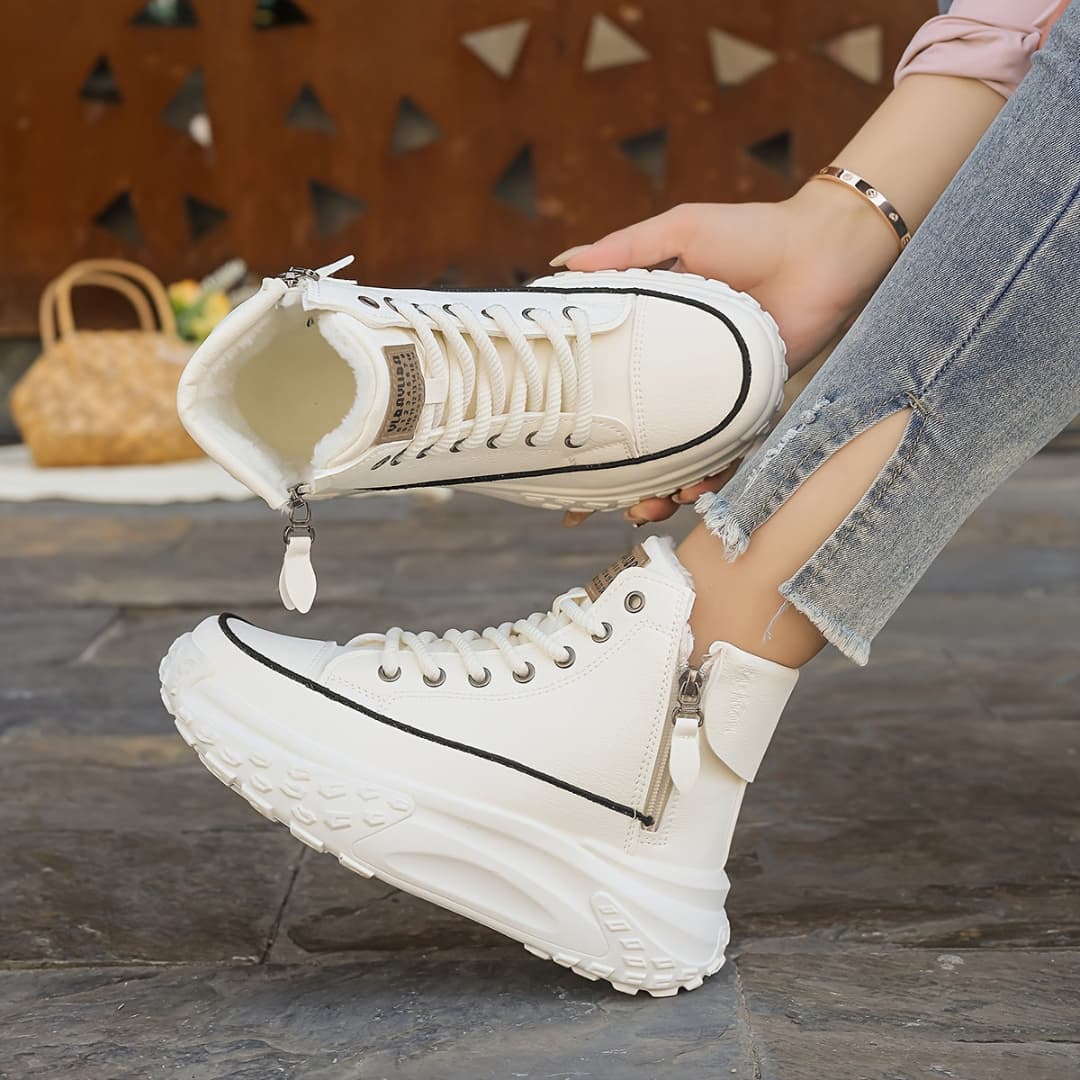 Women's High Winter Sneakers Warm Comfort Style