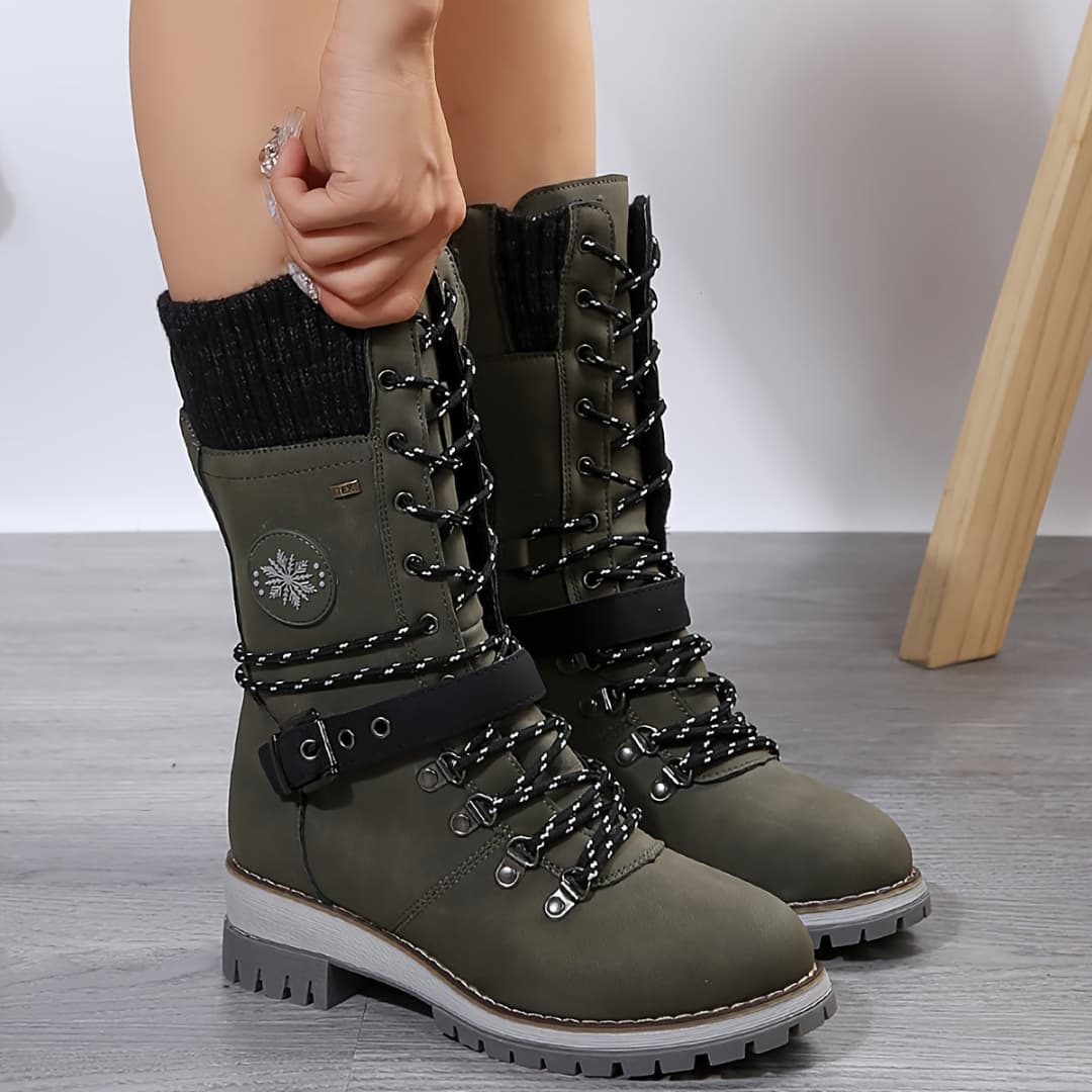 Women's Winter Boots with Mid-Calf Stylish Functional Design