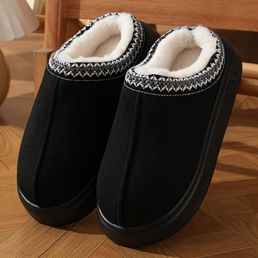Women's Winter Slippers with Plush Lining and Non-Slip Sole