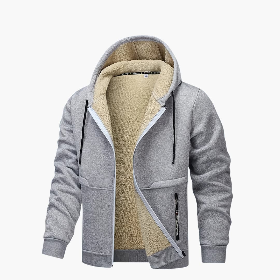 Bert - Cozy Fleece-lined Jacket with Hood for Men