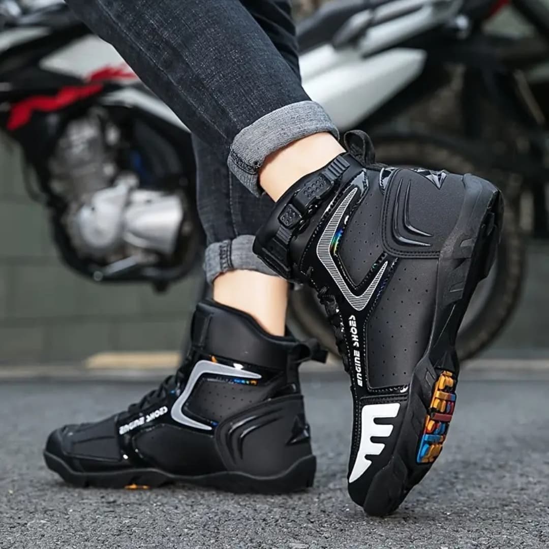 Anselm - Slitesterke motorcycle boots for men