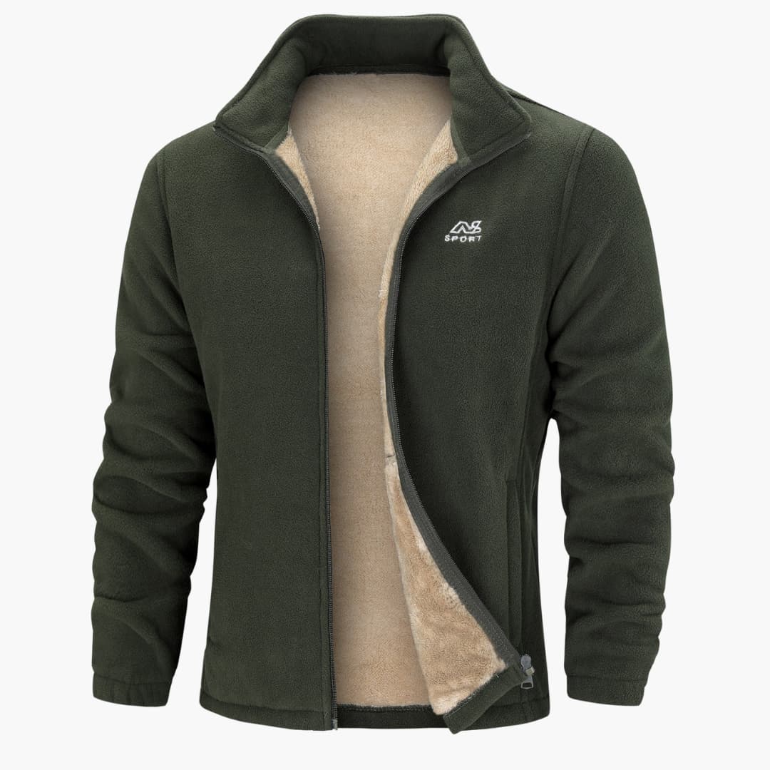 Warm Stand Collar Fleece Jacket Casual Comfort for Autumn and Winter
