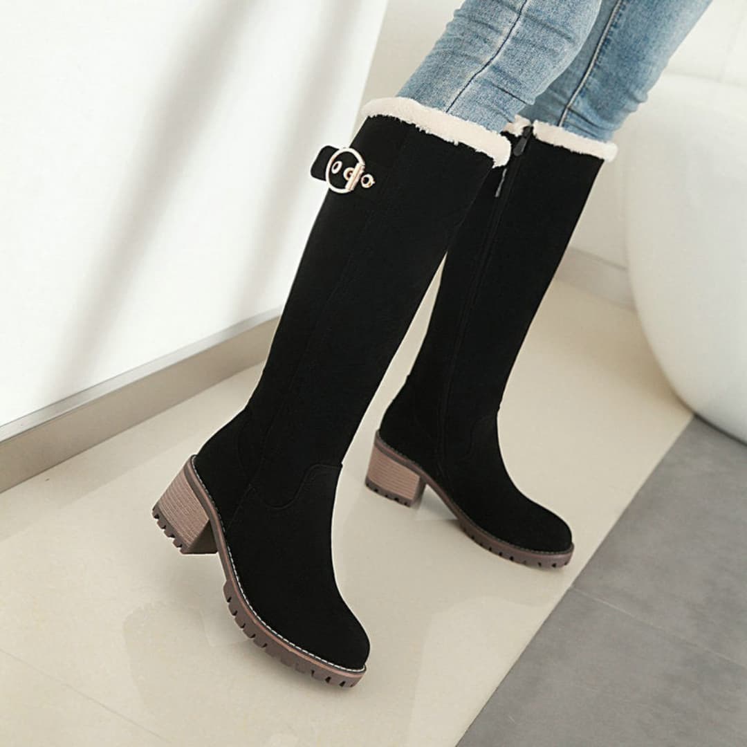 Enya - Comfortable high-heeled boots for women