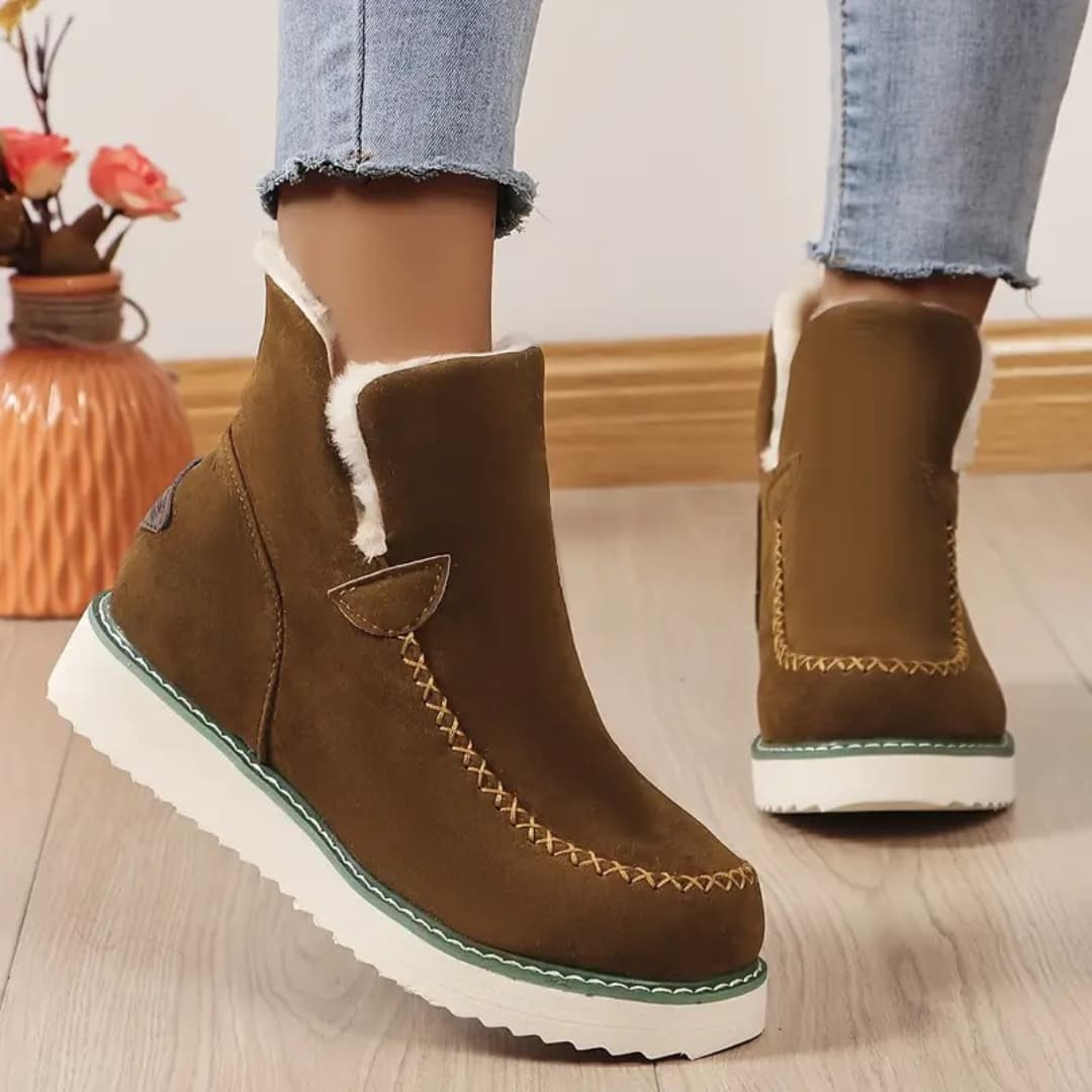 Jasmina - Warm slip-on ankle boots for women