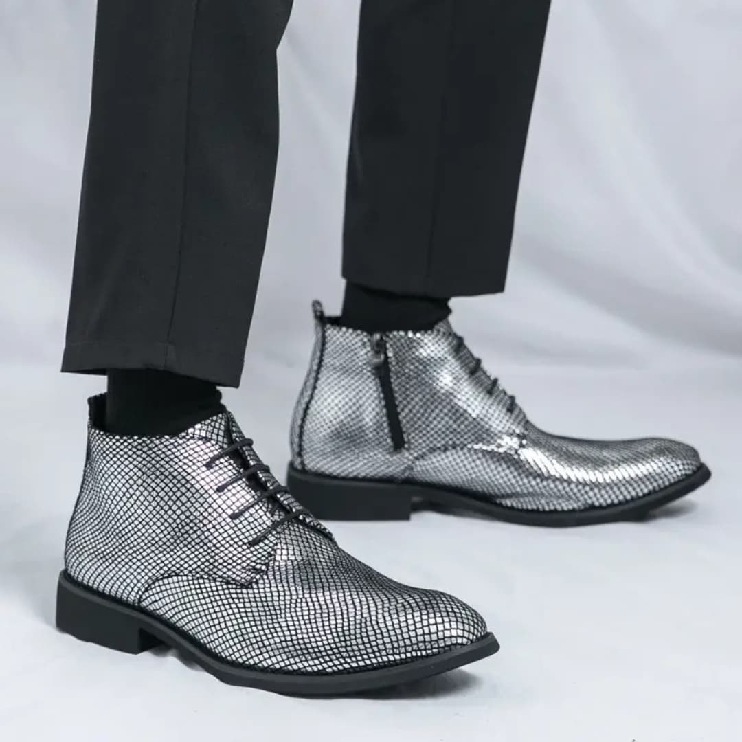 Augustin - Stylish Chelsea boots with lacing for men