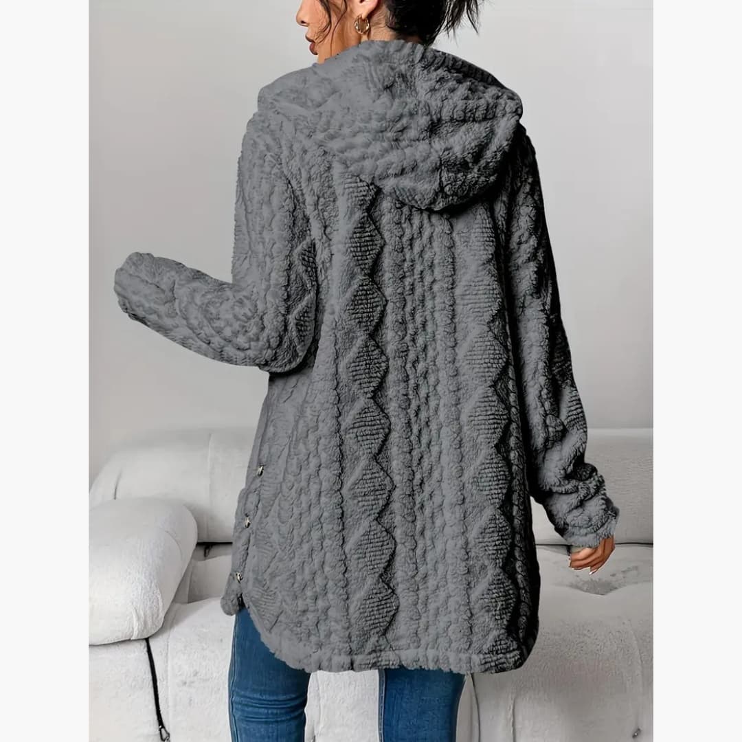 Edith - Cozy hoodie with teddy sweater for women
