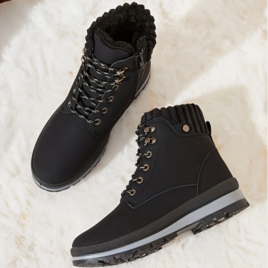 Federica - Stylish short lace-up boots for women