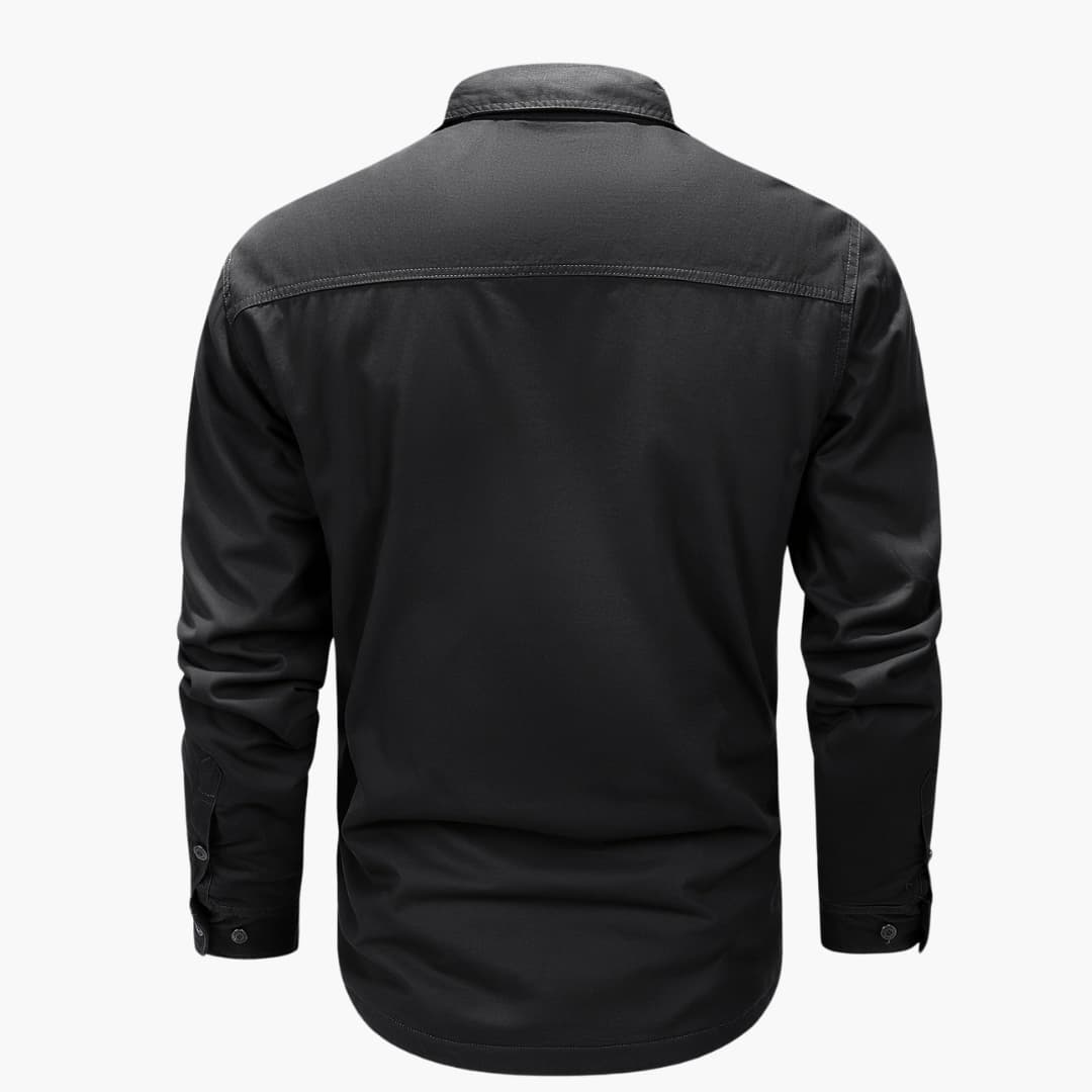 Men's winter jacket in cotton with fleece lining casual and cozy